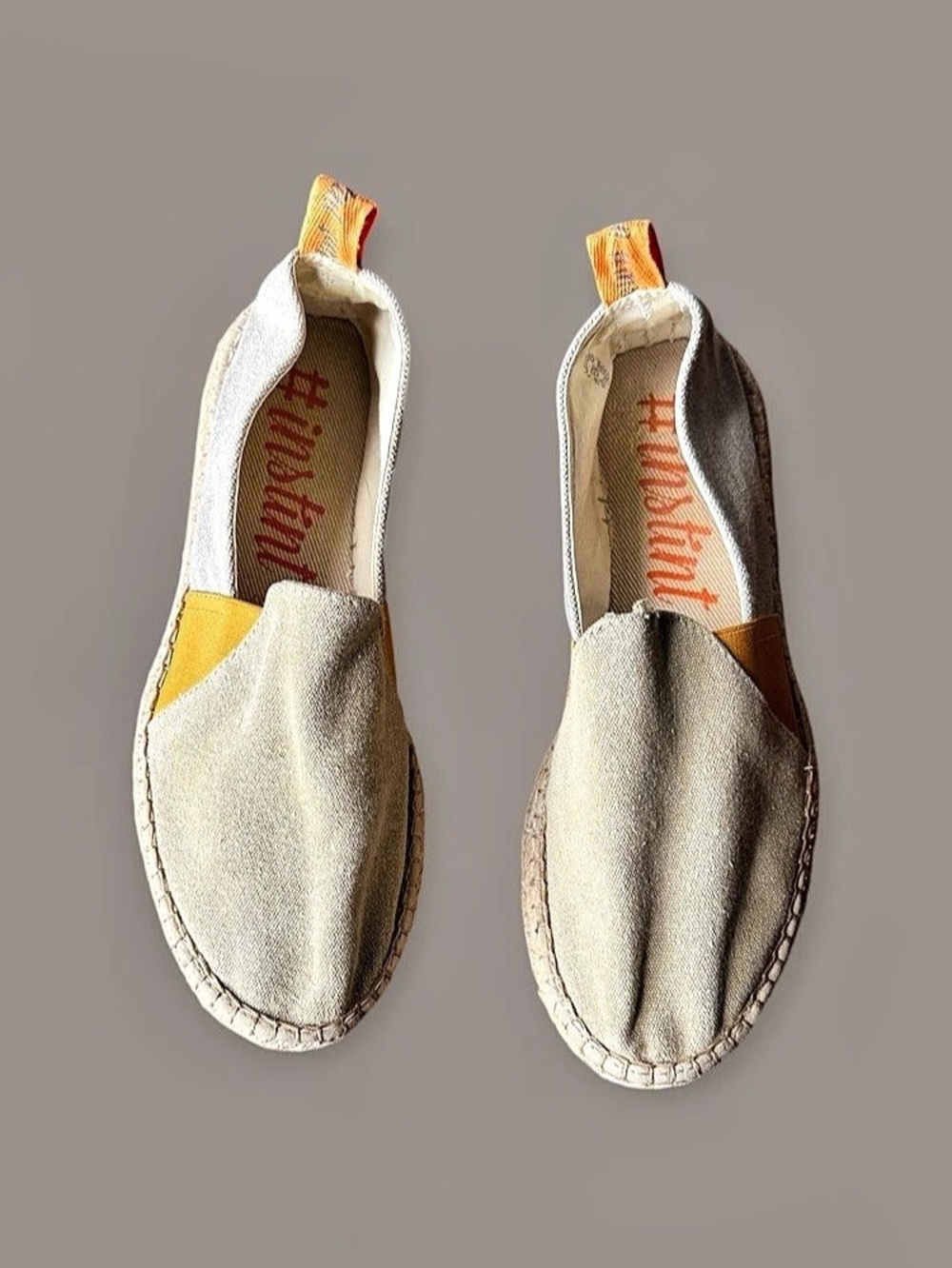 Toni Pons #instint Canvas Espadrille Flats in Cream & Orange